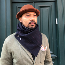 Load image into Gallery viewer, Kynsho Hoodie Scarf - Blue