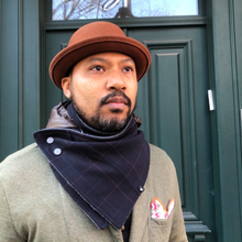 Load image into Gallery viewer, Kynsho Hoodie Scarf - Blue