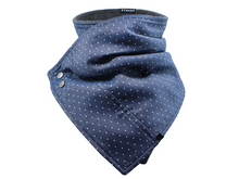 Load image into Gallery viewer, Chambray Dots - Scarf / Cowl